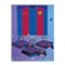  برچسب افقی پلی استیشن 4 اسلیم طرح FC Barcelona  